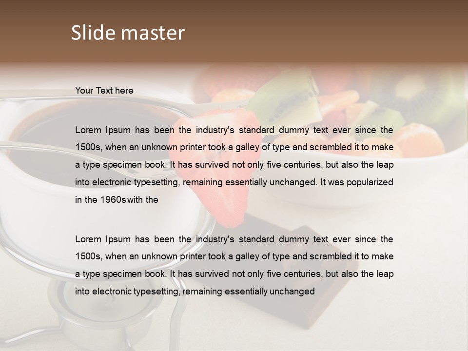 Seasonal Dessert Tangerine PowerPoint Template