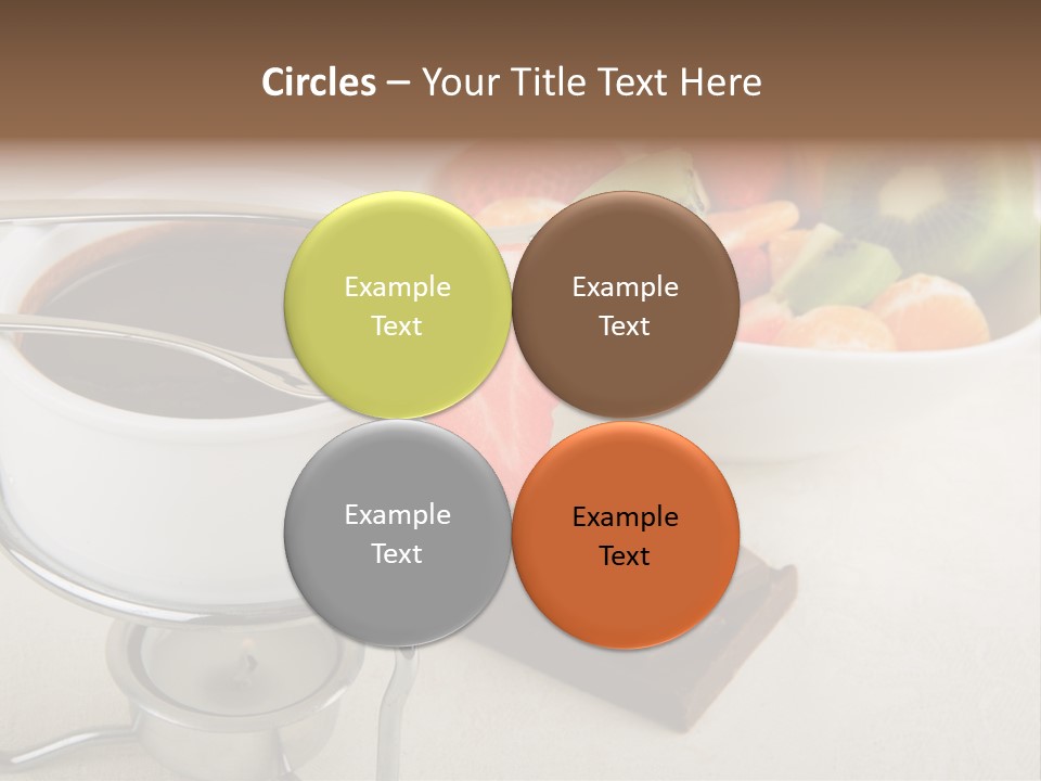 Seasonal Dessert Tangerine PowerPoint Template