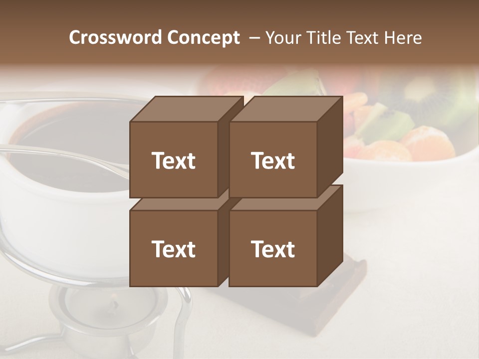 Seasonal Dessert Tangerine PowerPoint Template