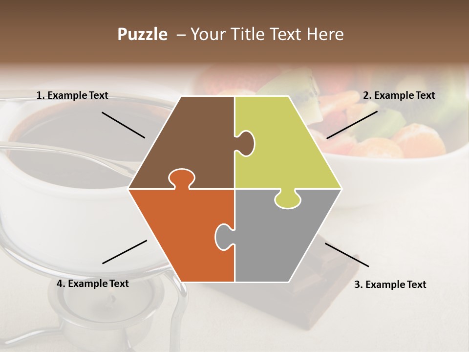 Seasonal Dessert Tangerine PowerPoint Template