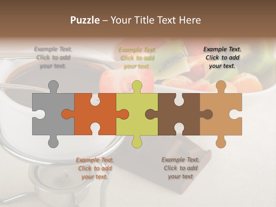 Seasonal Dessert Tangerine PowerPoint Template