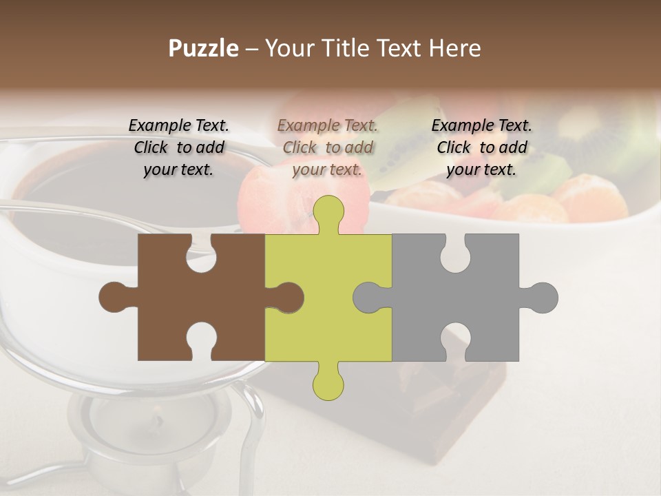 Seasonal Dessert Tangerine PowerPoint Template