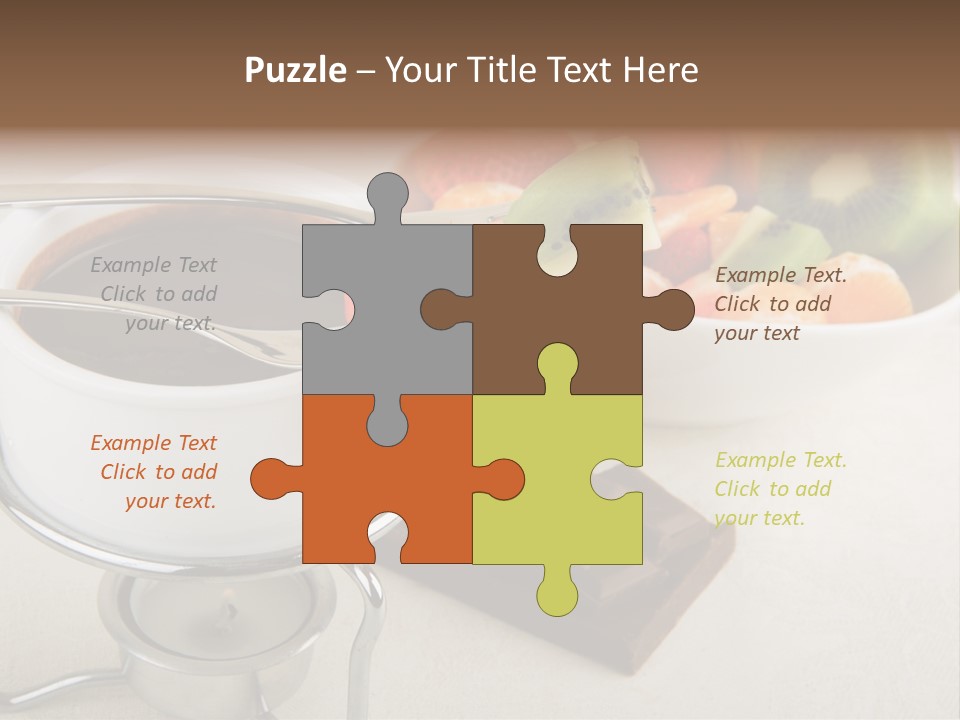 Seasonal Dessert Tangerine PowerPoint Template