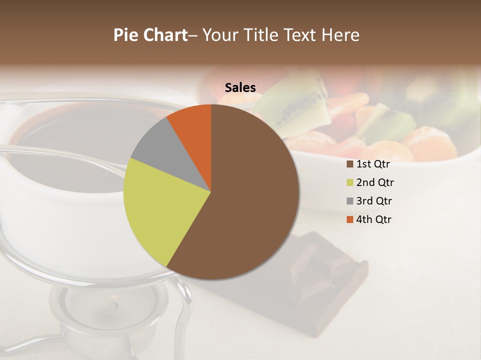 Seasonal Dessert Tangerine PowerPoint Template