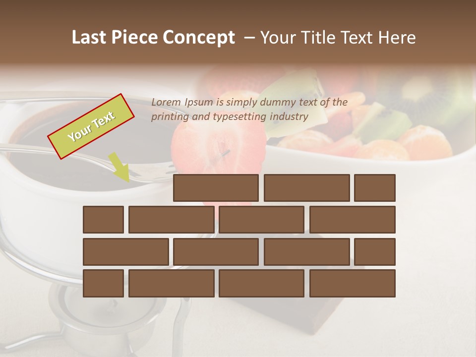 Seasonal Dessert Tangerine PowerPoint Template