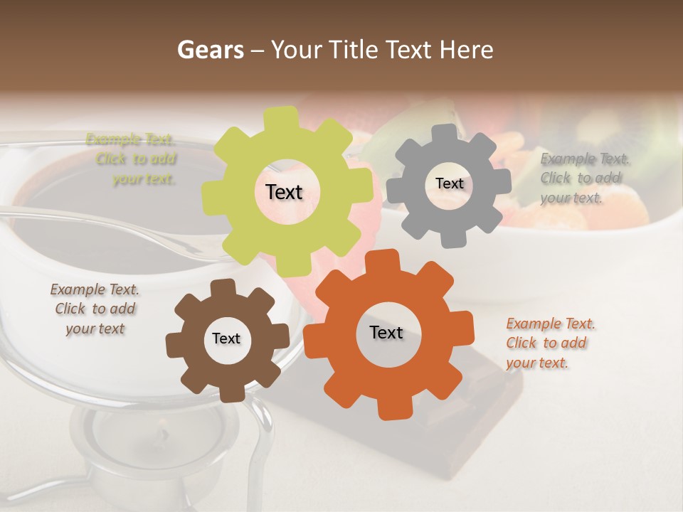 Seasonal Dessert Tangerine PowerPoint Template