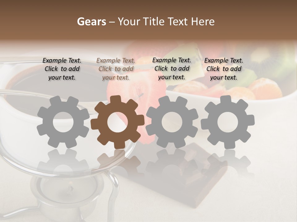 Seasonal Dessert Tangerine PowerPoint Template