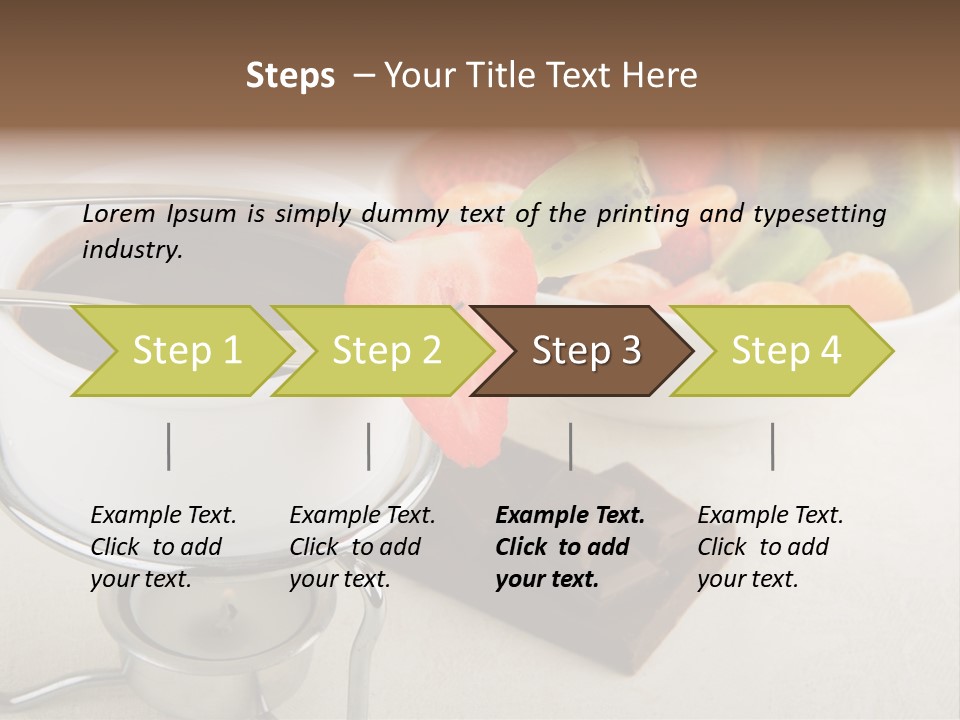 Seasonal Dessert Tangerine PowerPoint Template