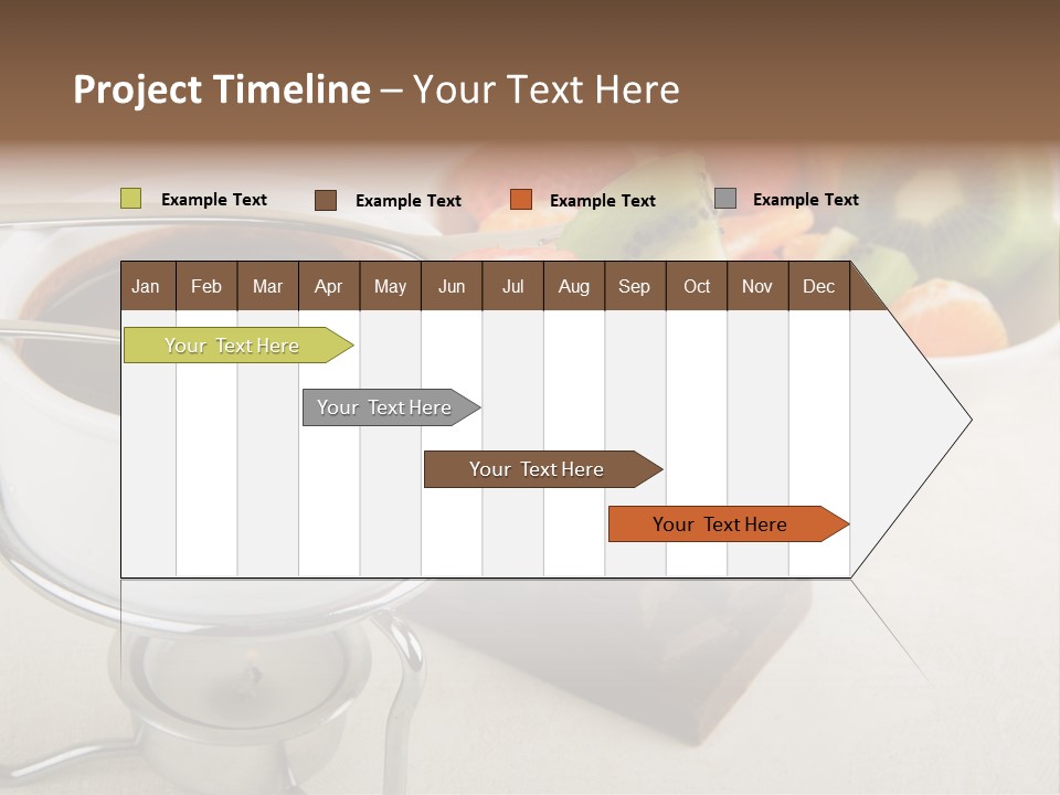 Seasonal Dessert Tangerine PowerPoint Template