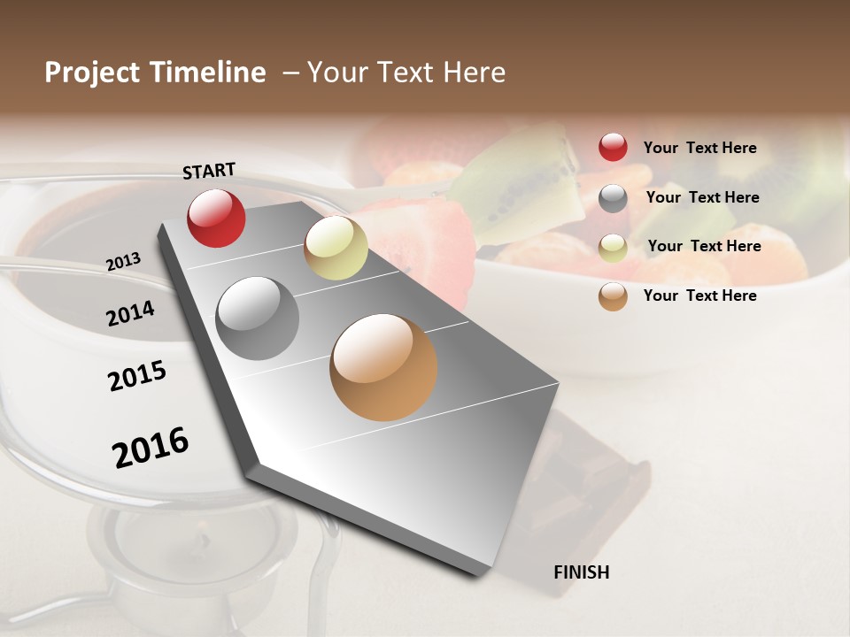 Seasonal Dessert Tangerine PowerPoint Template