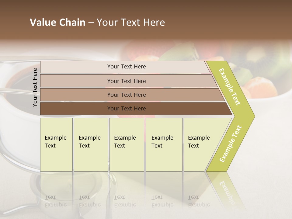 Seasonal Dessert Tangerine PowerPoint Template