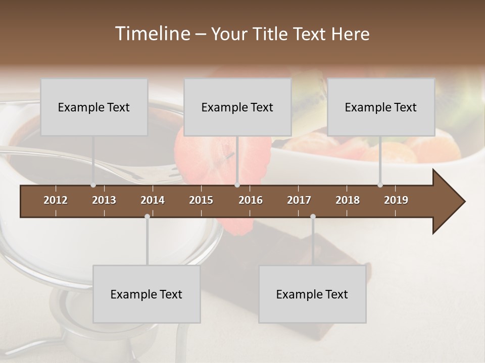 Seasonal Dessert Tangerine PowerPoint Template