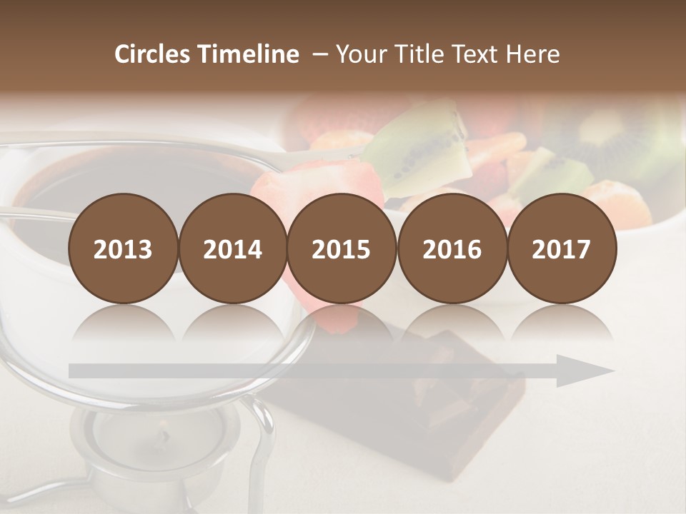 Seasonal Dessert Tangerine PowerPoint Template