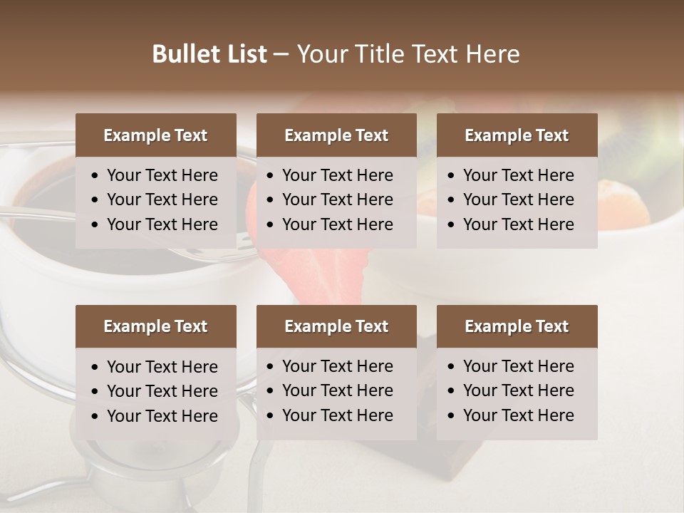 Seasonal Dessert Tangerine PowerPoint Template