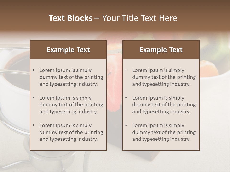 Seasonal Dessert Tangerine PowerPoint Template