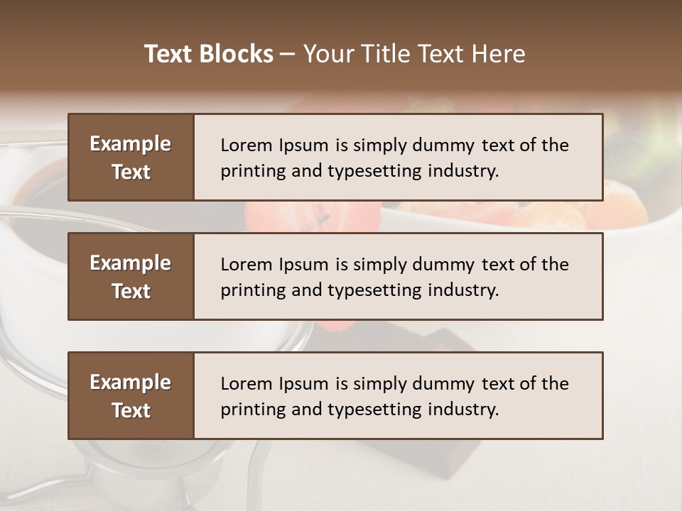 Seasonal Dessert Tangerine PowerPoint Template
