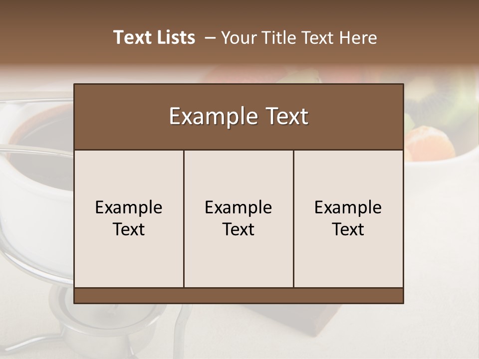 Seasonal Dessert Tangerine PowerPoint Template