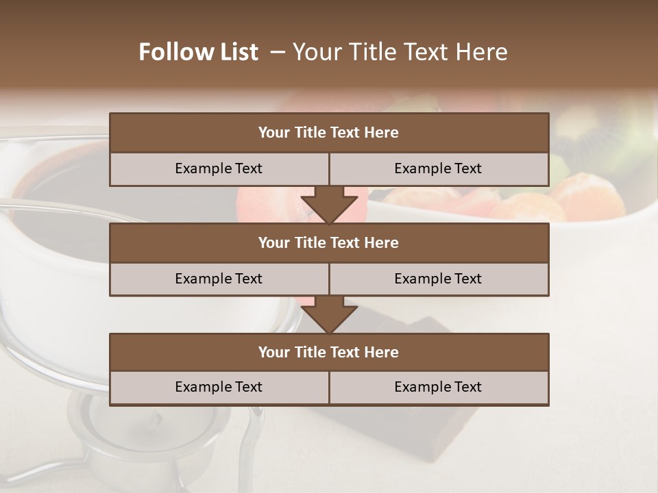 Seasonal Dessert Tangerine PowerPoint Template