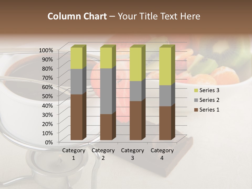 Seasonal Dessert Tangerine PowerPoint Template
