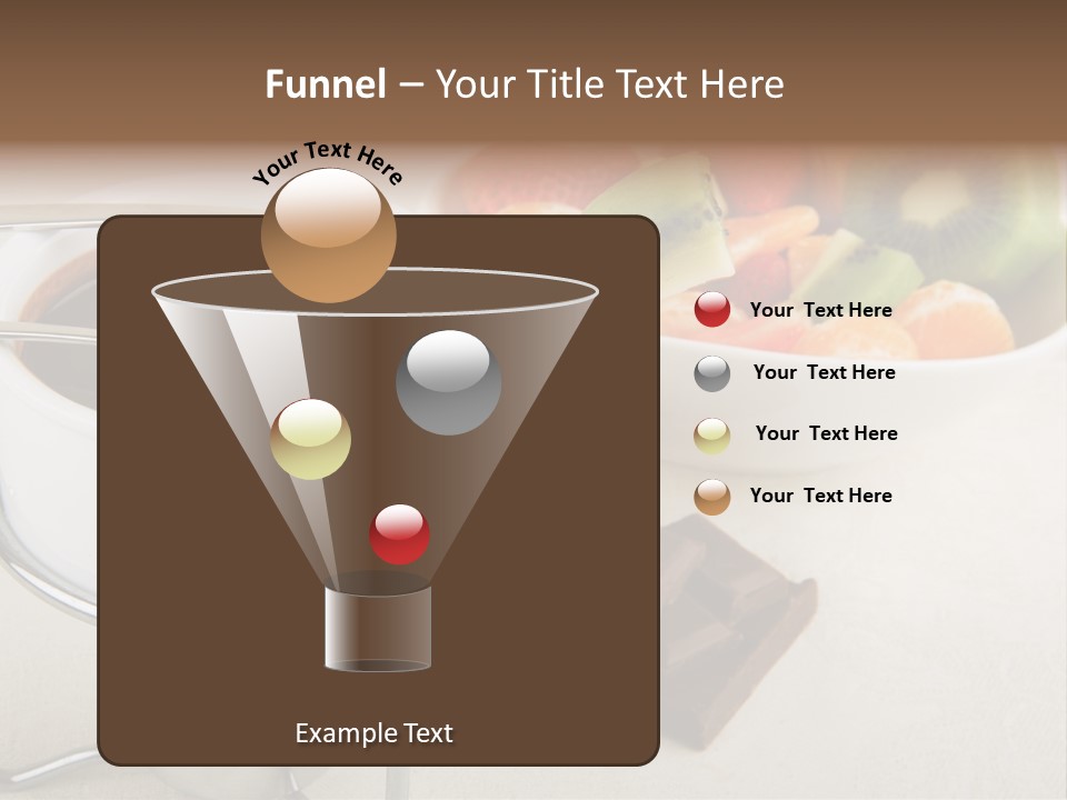 Seasonal Dessert Tangerine PowerPoint Template
