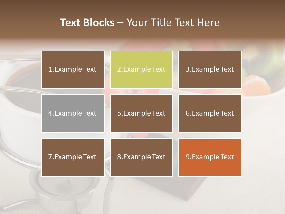 Seasonal Dessert Tangerine PowerPoint Template