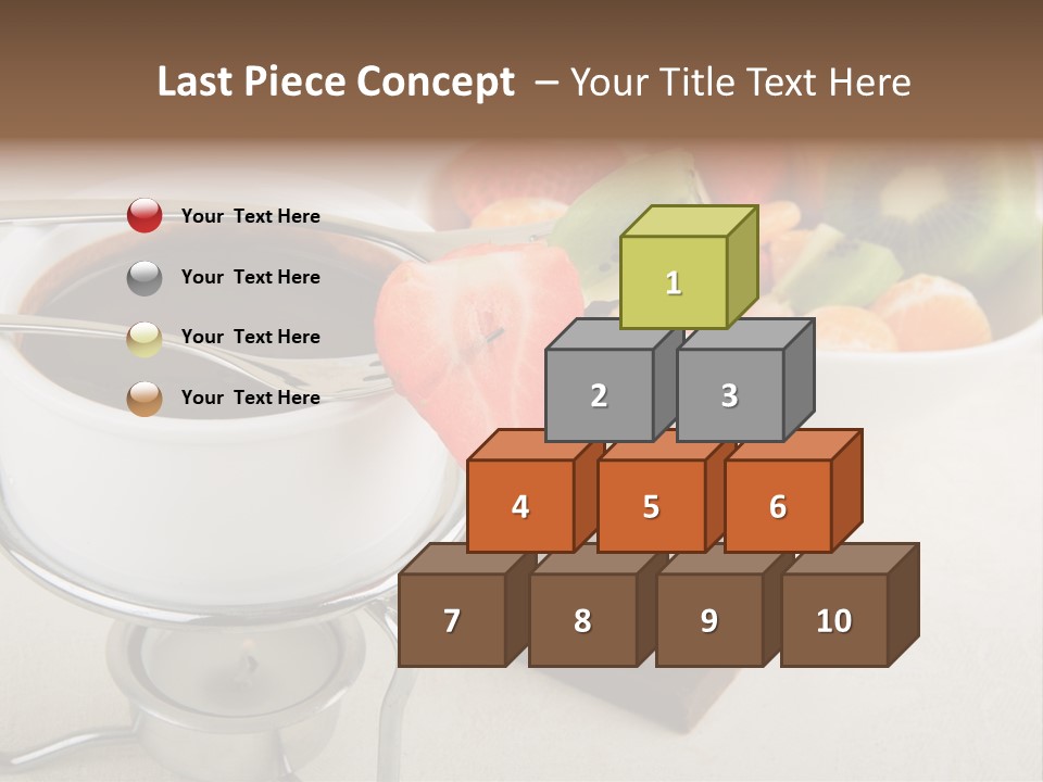 Seasonal Dessert Tangerine PowerPoint Template