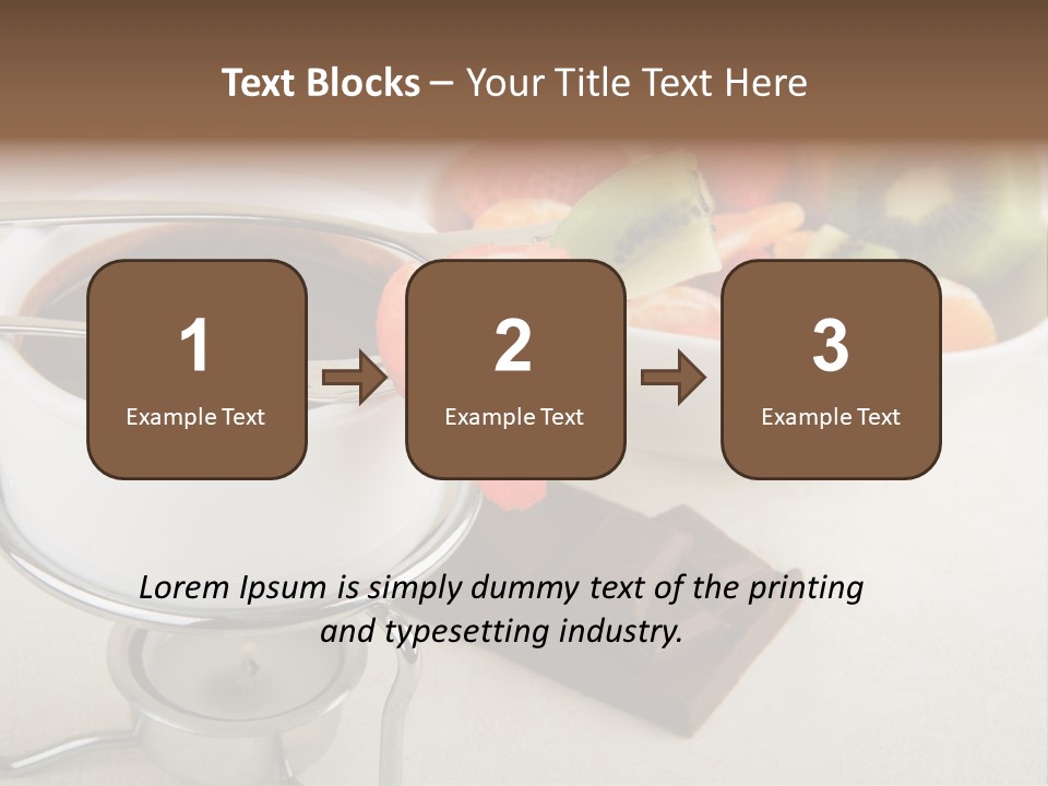Seasonal Dessert Tangerine PowerPoint Template
