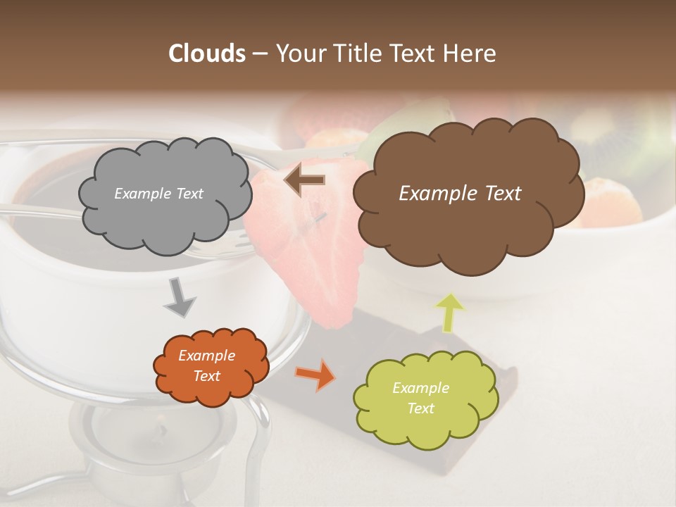 Seasonal Dessert Tangerine PowerPoint Template