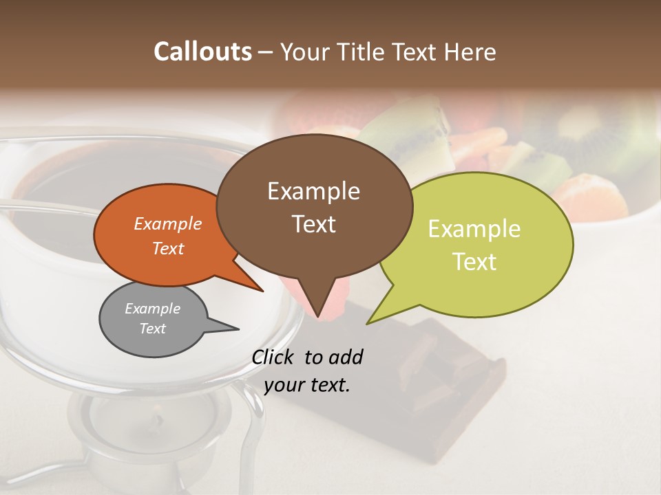 Seasonal Dessert Tangerine PowerPoint Template