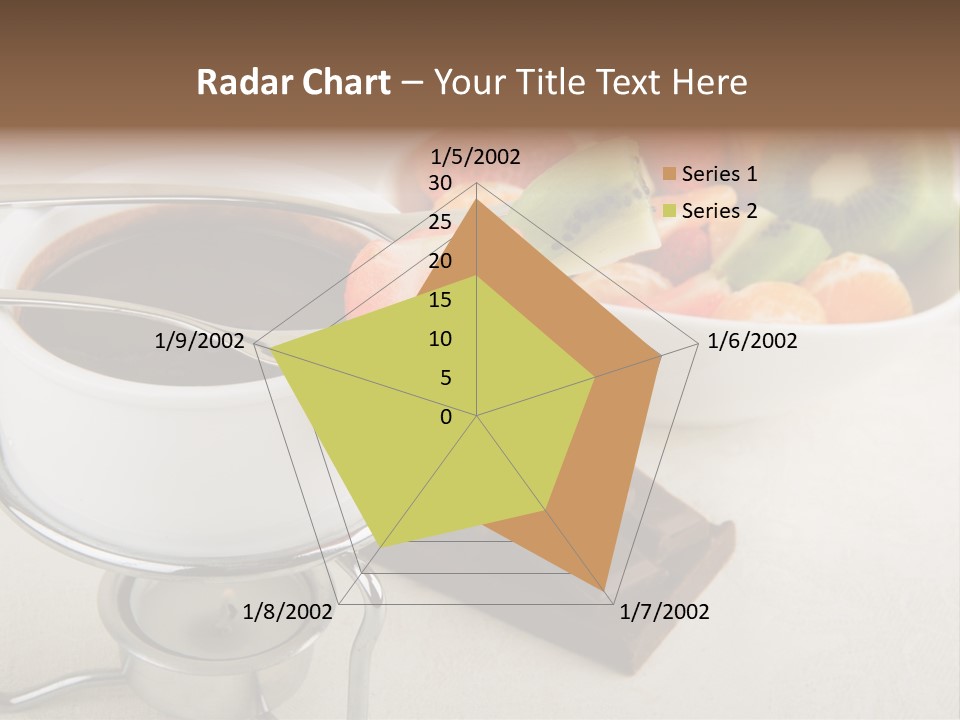 Seasonal Dessert Tangerine PowerPoint Template