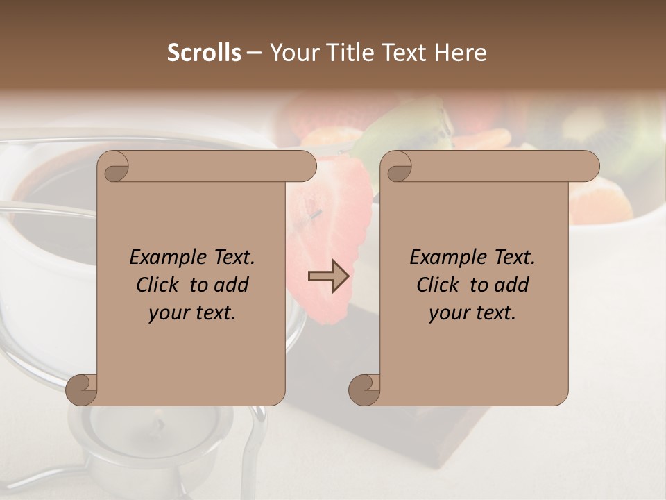 Seasonal Dessert Tangerine PowerPoint Template