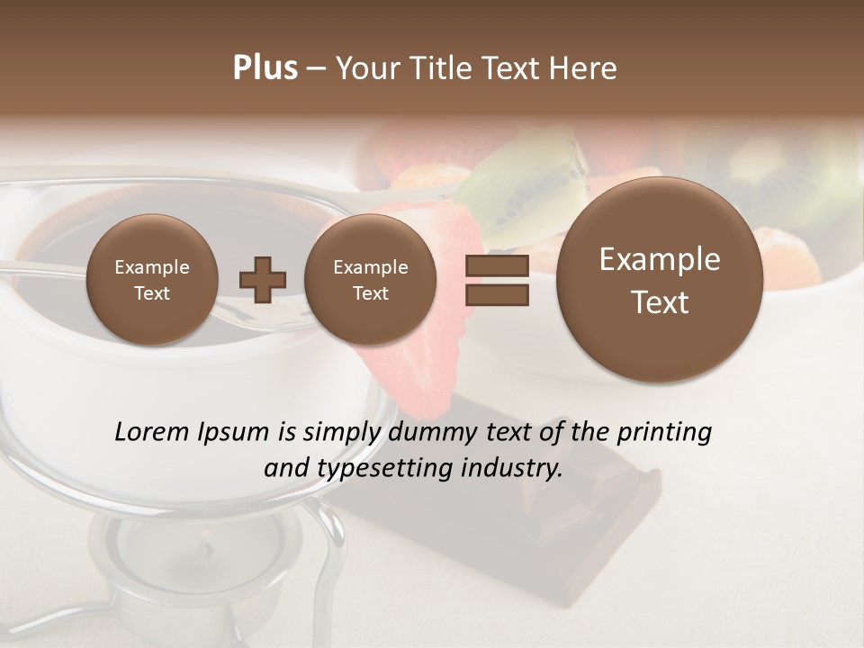 Seasonal Dessert Tangerine PowerPoint Template