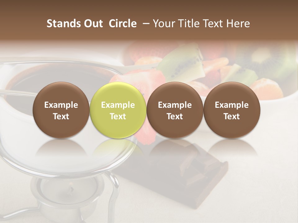 Seasonal Dessert Tangerine PowerPoint Template