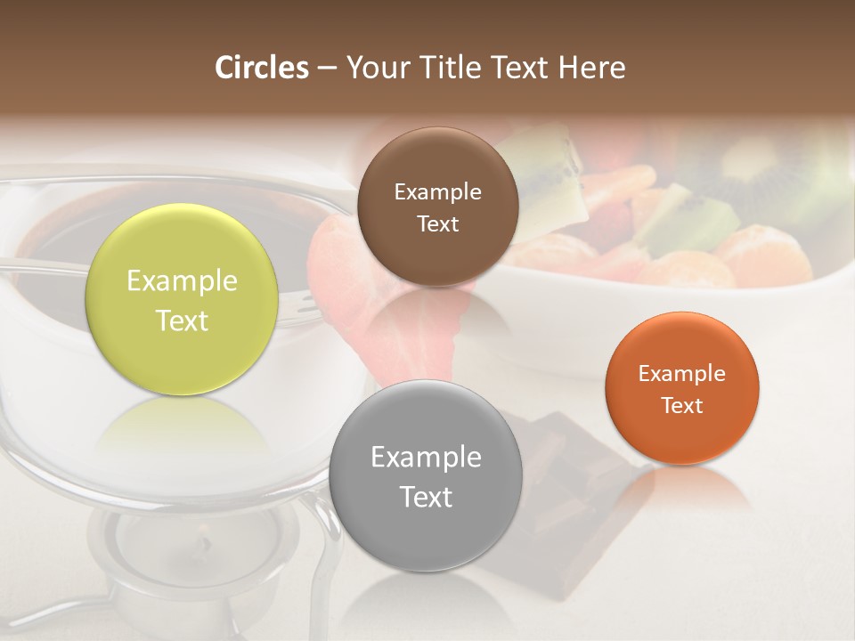 Seasonal Dessert Tangerine PowerPoint Template