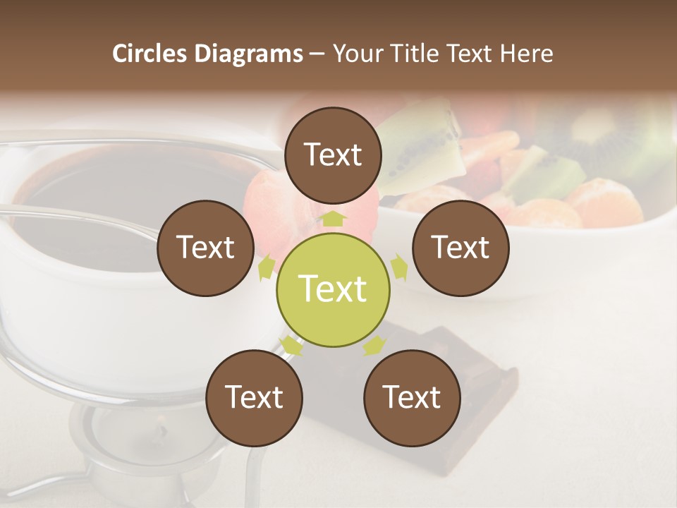 Seasonal Dessert Tangerine PowerPoint Template