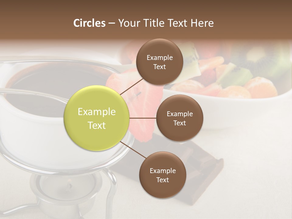 Seasonal Dessert Tangerine PowerPoint Template