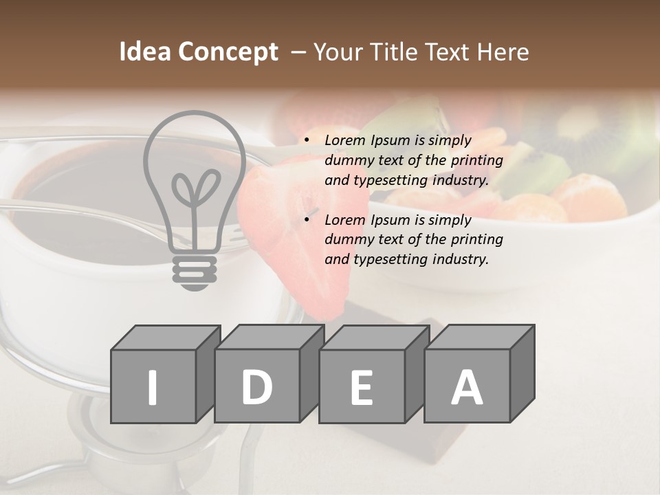 Seasonal Dessert Tangerine PowerPoint Template