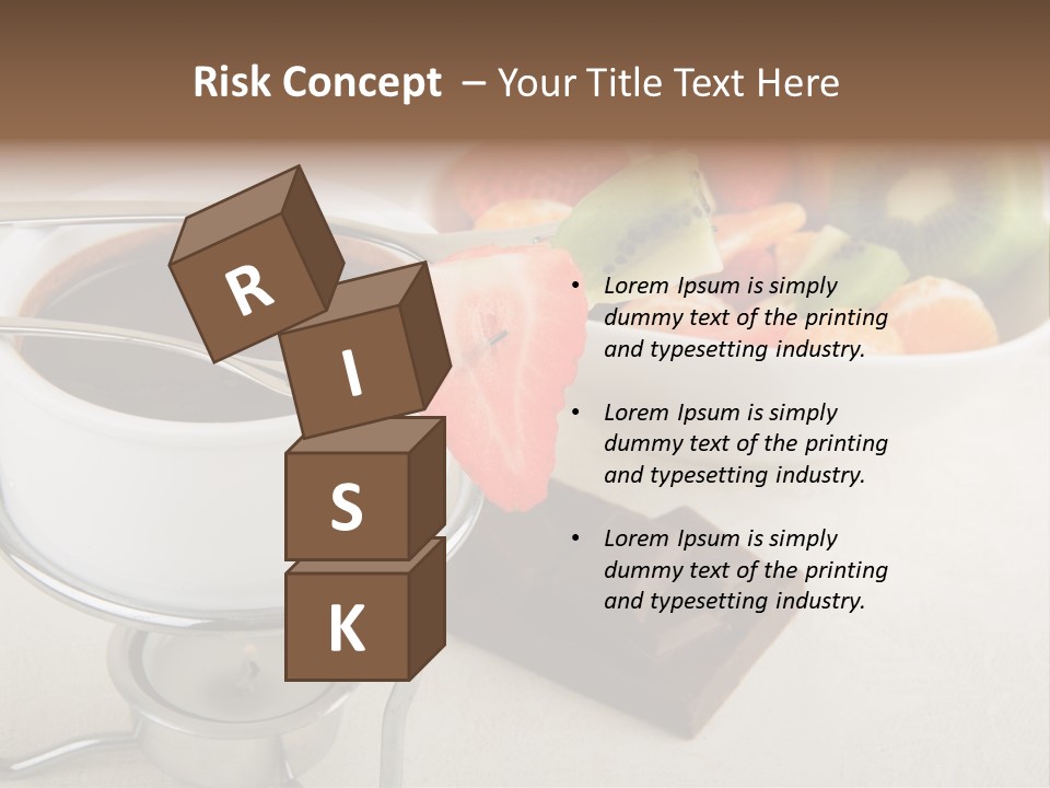 Seasonal Dessert Tangerine PowerPoint Template