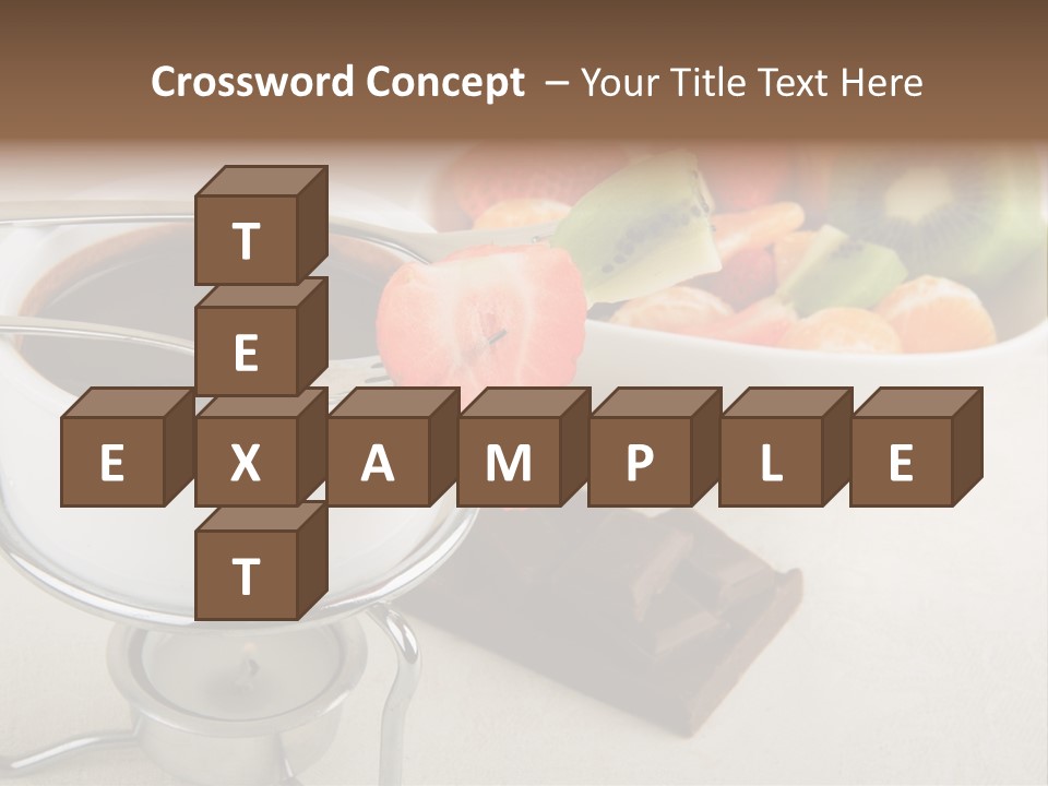 Seasonal Dessert Tangerine PowerPoint Template