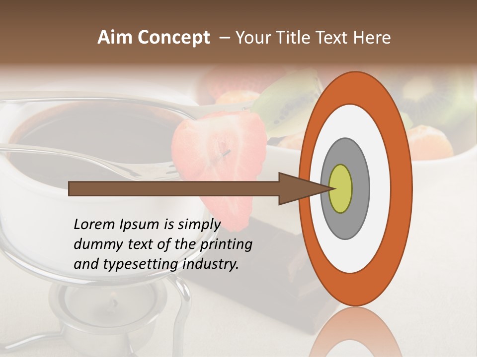 Seasonal Dessert Tangerine PowerPoint Template