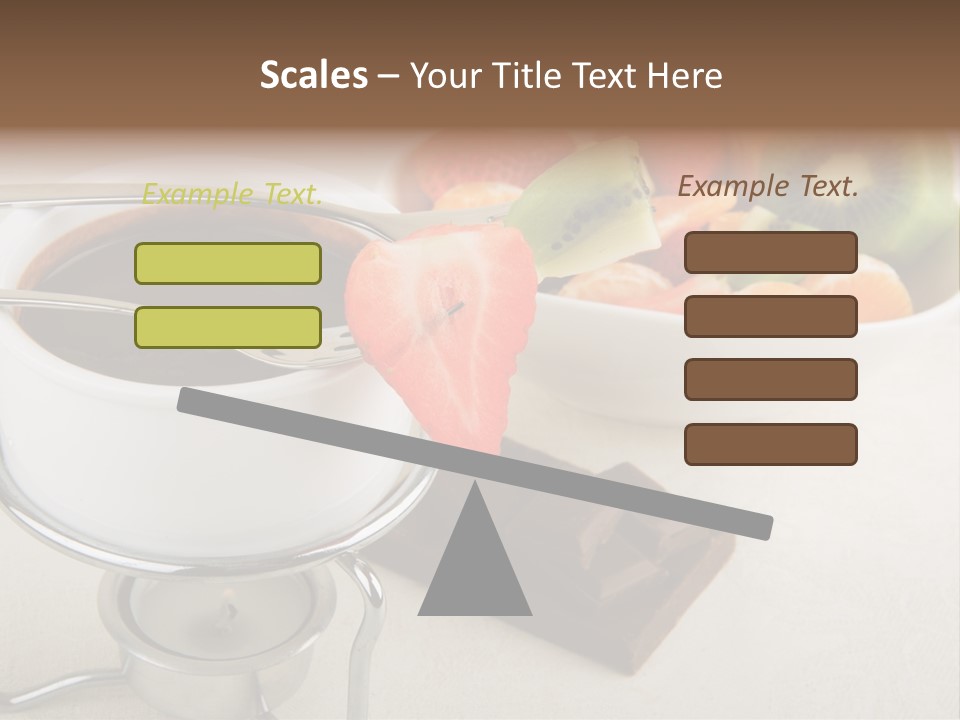 Seasonal Dessert Tangerine PowerPoint Template
