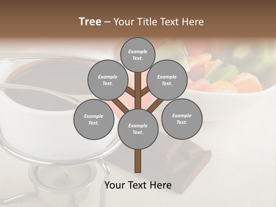 Seasonal Dessert Tangerine PowerPoint Template