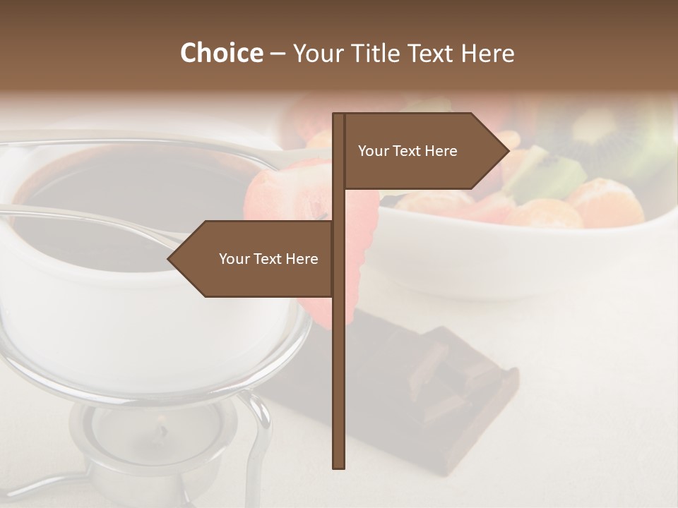 Seasonal Dessert Tangerine PowerPoint Template
