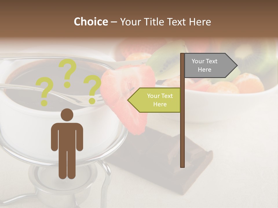 Seasonal Dessert Tangerine PowerPoint Template