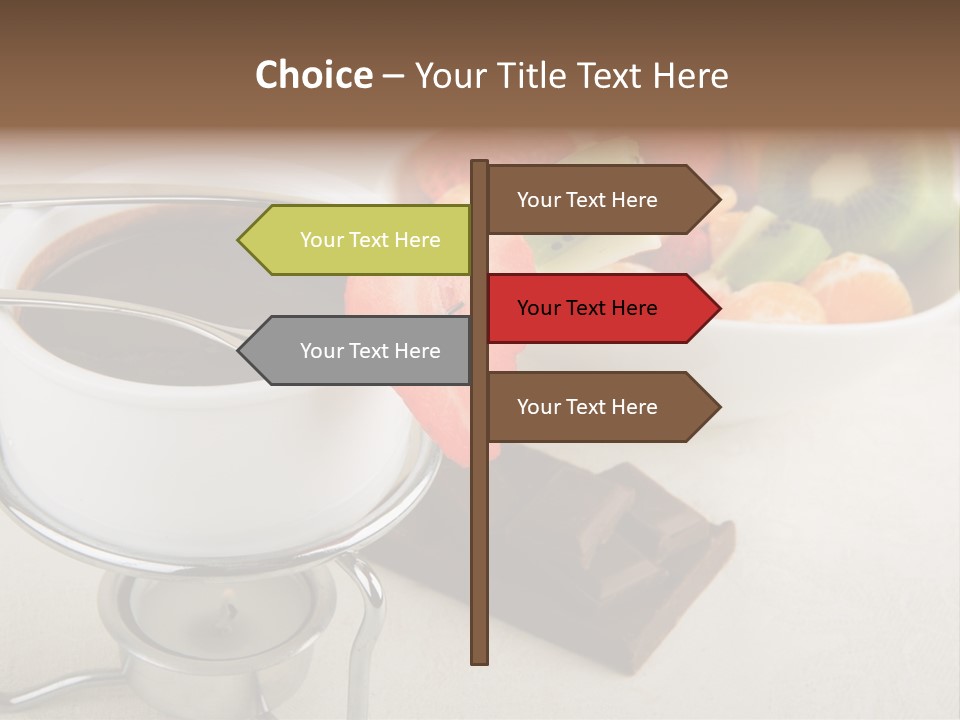 Seasonal Dessert Tangerine PowerPoint Template