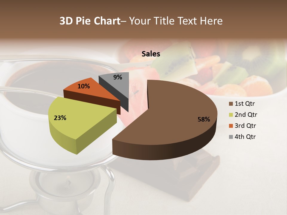 Seasonal Dessert Tangerine PowerPoint Template