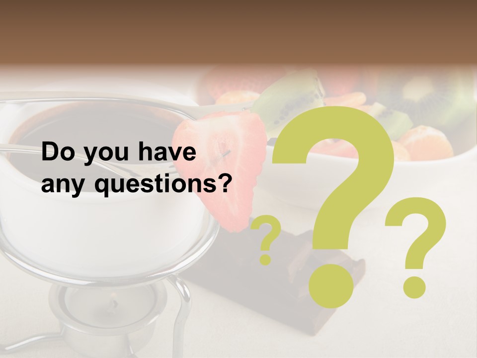 Seasonal Dessert Tangerine PowerPoint Template