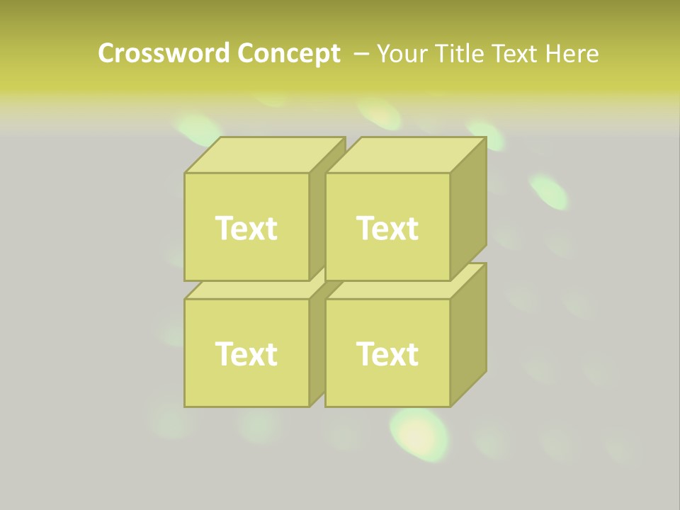 Green Floor Direction PowerPoint Template