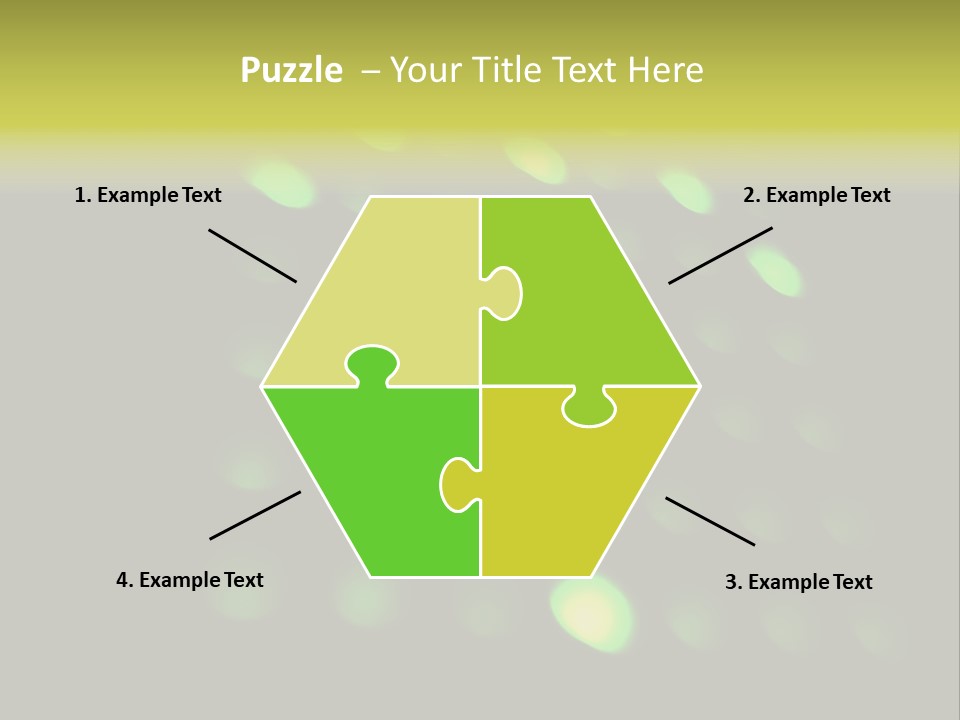 Green Floor Direction PowerPoint Template