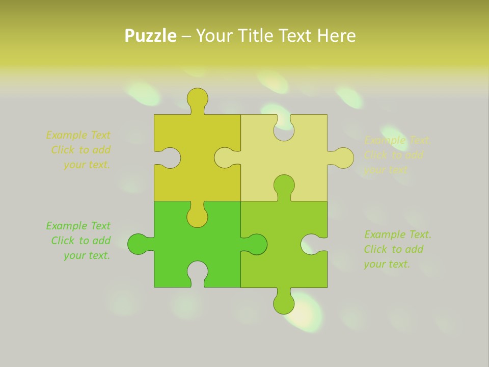 Green Floor Direction PowerPoint Template